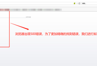 網(wǎng)頁500錯(cuò)誤原因解決方法