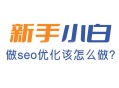 新手做seo怎么做?從哪些方面開始做?
