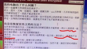 電腦被黑客加密了文件